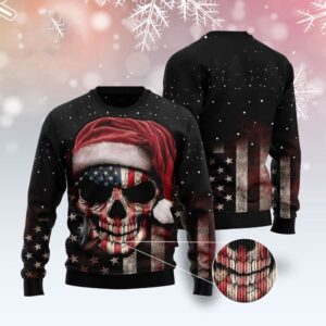 Amazing Skull Christmas Ugly Christmas Sweater, Christmas…