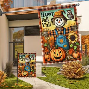 Autumn Scarecrow Happy Fall Y all Flag Halloween Flag Halloween Garden Flags Halloween House Flags 3 be3ebq.jpg