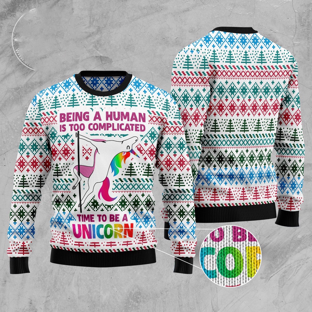 Be A Unicorn Ugly Christmas Sweater, Christmas Sweater, Ugly Sweater, Funny Xmas Sweaters Be A Unicorn Ugly Christmas Sweater, Christmas Sweater, Ugly Sweater, Funny Xmas Sweaters