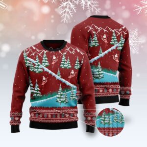 Beautiful Flamingo Ugly Christmas Sweater, Christmas Sweater,…