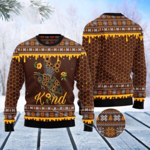 Bee Kind Sunflower Ugly Christmas Sweater, Christmas…
