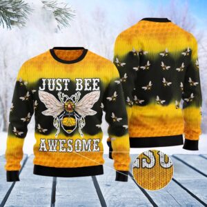 Bee Tie Dye Ugly Christmas Sweater, Christmas…