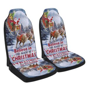 Believe In The Magic Of Christmas Santa Sleigh Seat Cover Cars Christmas Car Seat Cover Car Seat Cover 1 lludc7.jpg