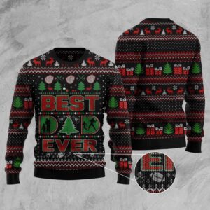 Best Dad Ever Ugly Christmas Sweater, Christmas…