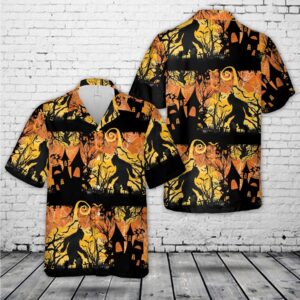 Bigfoot Halloween Hawaiian Shirts, Halloween Hawaiian Shirt,…