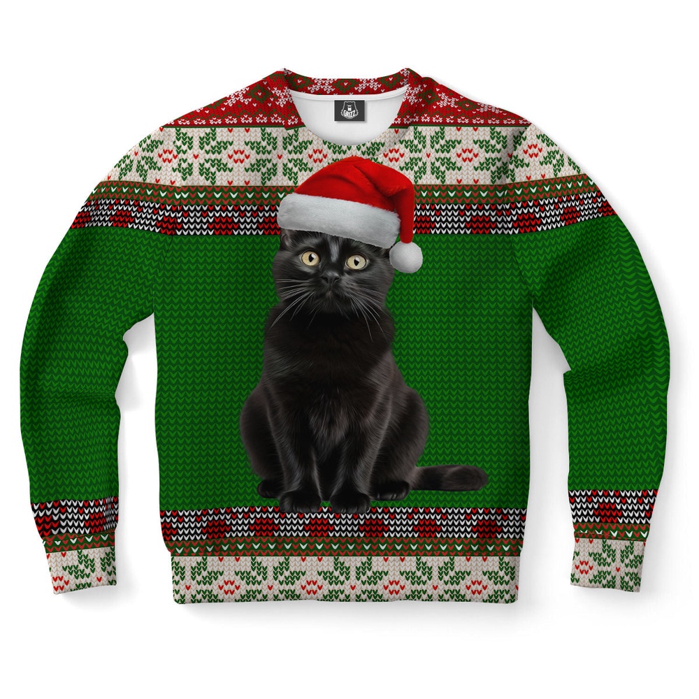 Black Cat Ugly Christmas Sweater, Christmas Sweater, Ugly Sweater, Funny Xmas Sweaters Black Cat Ugly Christmas Sweater, Christmas Sweater, Ugly Sweater, Funny Xmas Sweaters