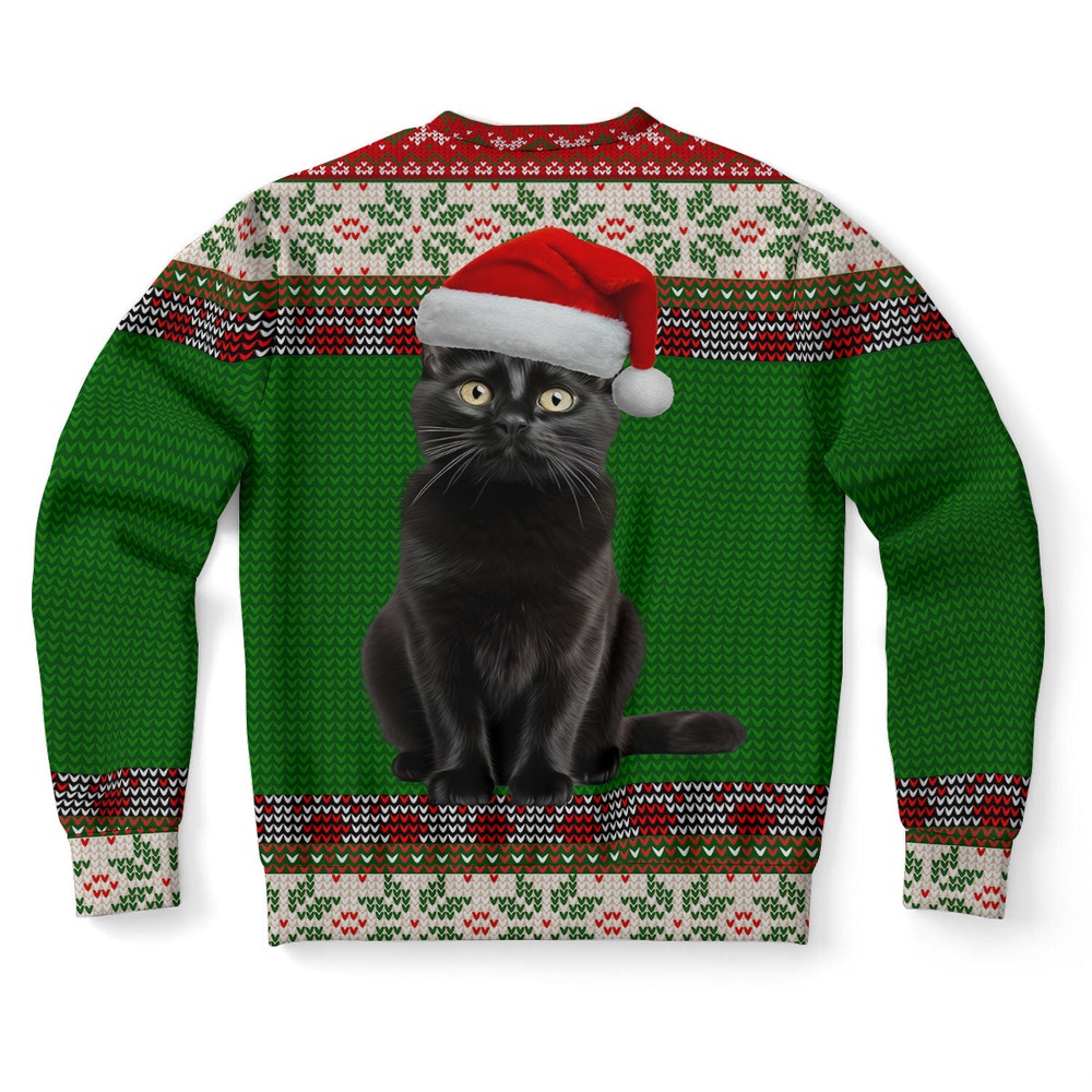 Black Cat Ugly Christmas Sweater, Christmas Sweater, Ugly Sweater, Funny Xmas Sweaters Black Cat Ugly Christmas Sweater, Christmas Sweater, Ugly Sweater, Funny Xmas Sweaters