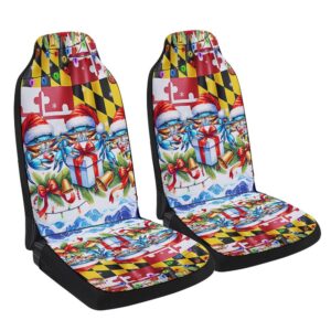 Blue Crabs Merry Christmas Maryland Seat Cover…