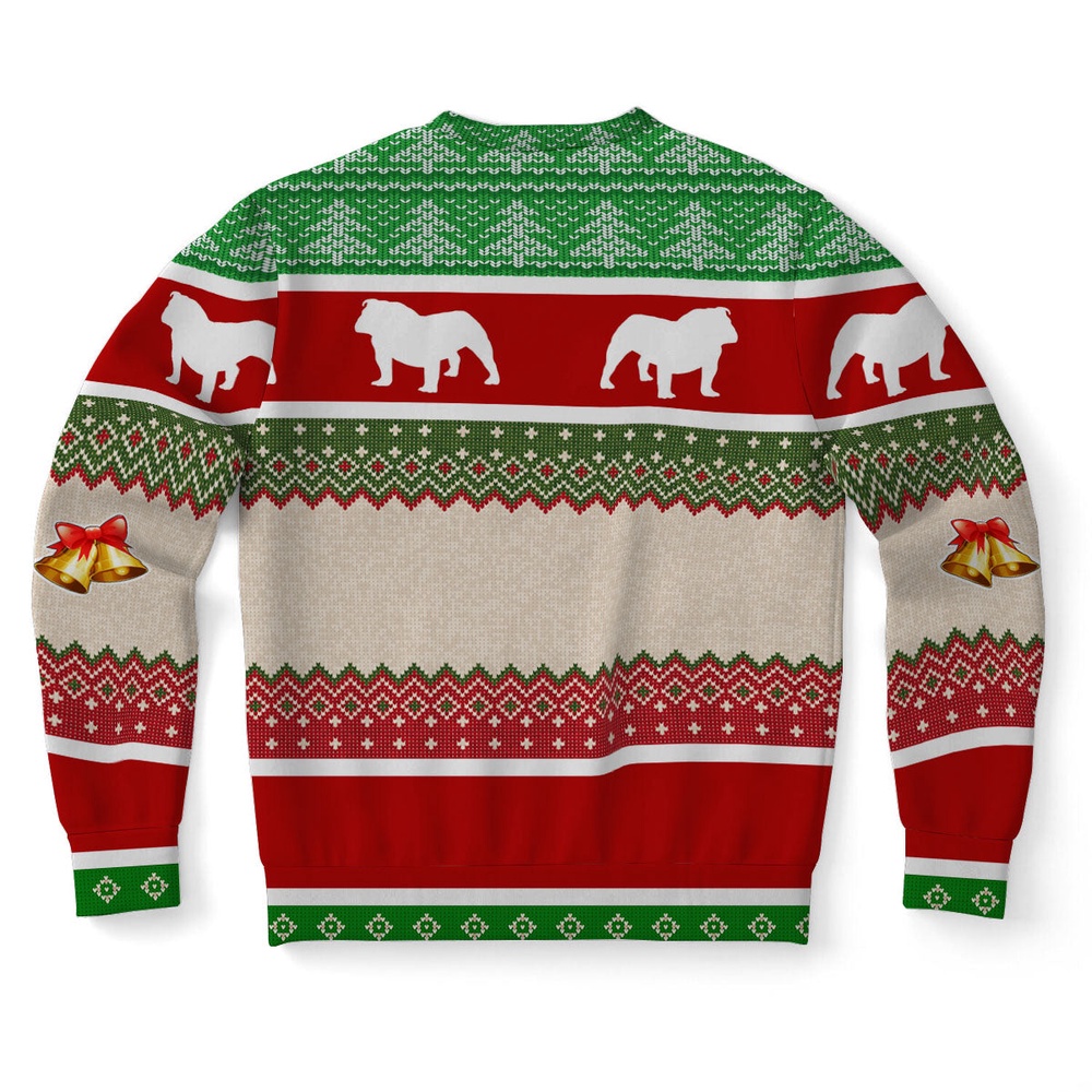 Bulldog Dog Ugly Christmas Sweater, Christmas Sweater, Ugly Sweater, Funny Xmas Sweaters
