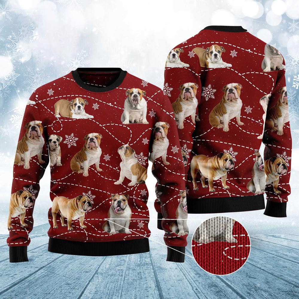 Bulldog Xmas Ugly Christmas Sweater, Dog Ugly Christmas Sweater, Ugly Dog Sweaters Bulldog Xmas Ugly Christmas Sweater, Dog Ugly Christmas Sweater, Ugly Dog Sweaters