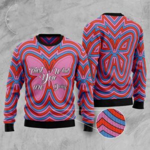 Butterfly Trust Ugly Christmas Sweater, Christmas Sweater,…