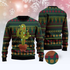 Cactus Christmas Ugly Christmas Sweater, Christmas Sweater,…
