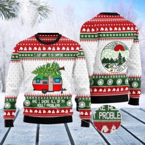 Camping Christmas Ugly Christmas Sweater, Christmas Sweater,…
