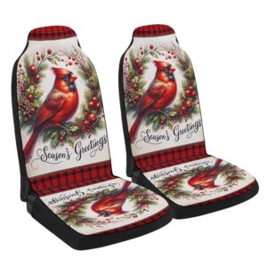 Cardinal Christmas Wreath Seat Cover Cars, Christmas…