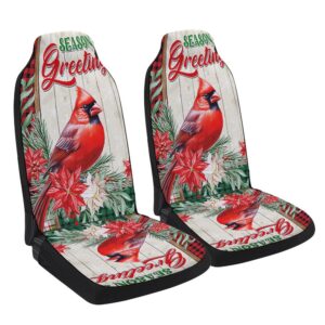 Cardinal Season Greetings Winter Christmas Seat Cover…