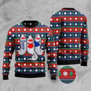 Carolling Sharks Ugly Christmas Sweater, Christmas Sweater,…