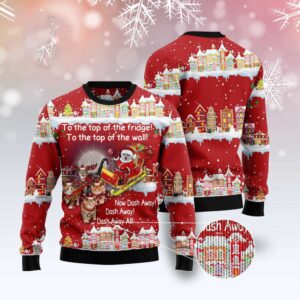 Cat Sleigh Christmas Ugly Christmas Sweater, Christmas…