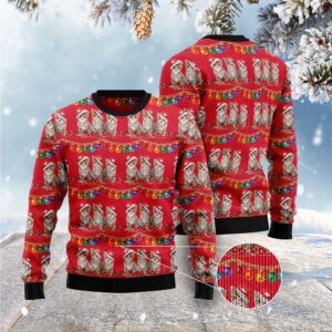 Cat Themed Kitten Ugly Christmas Sweater, Christmas…