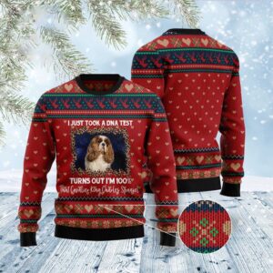 Cavalier King Charles Spaniel Dna Ugly Christmas…