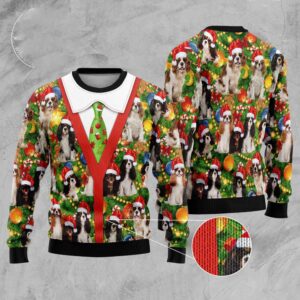 Cavalier King Charles Spaniel Xmas Pine Ugly…