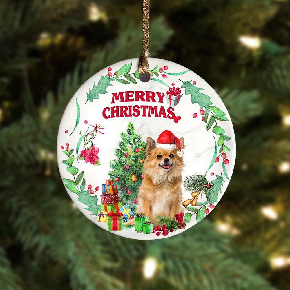 Chihuahua3 Tree Merry Christmas Ornament, Christmas Ornament, Dog Ornament, Xmas Dog Ornaments Chihuahua3 Tree Merry Christmas Ornament, Christmas Ornament, Dog Ornament, Xmas Dog Ornaments