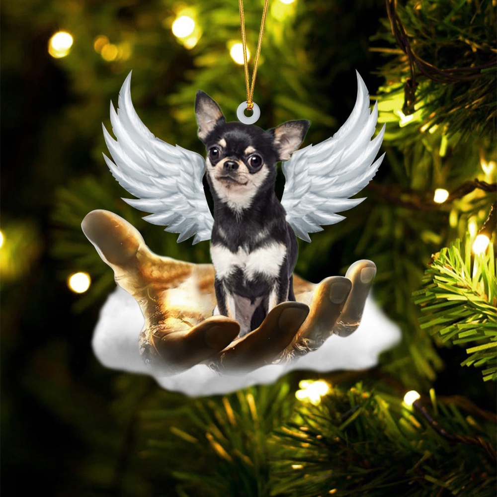 Chihuahua 3 On The Hands Of Jesus Ornament, Christmas Ornament, Dog Ornament, Xmas Dog Ornaments Chihuahua 3 On The Hands Of Jesus Ornament, Christmas Ornament, Dog Ornament, Xmas Dog Ornaments