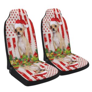 Chihuahua Christmas Seat Cover Cars, Christmas Car…