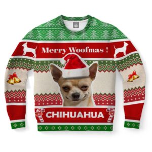 Chihuahua Dog Ugly Christmas Sweater, Christmas Sweater,…