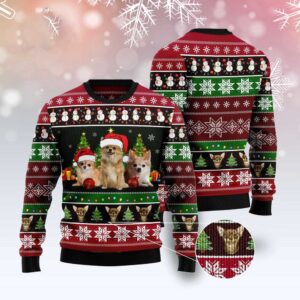 Chihuahua Group Beauty Ugly Christmas Sweater, Dog…