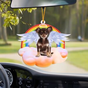 Chihuahua With Angel Wings Memorial Ornament, Christmas…