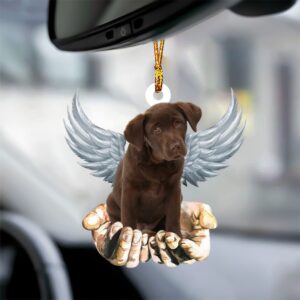 Chocolate Labrador Angel Dog Memorial Ornament, Christmas…