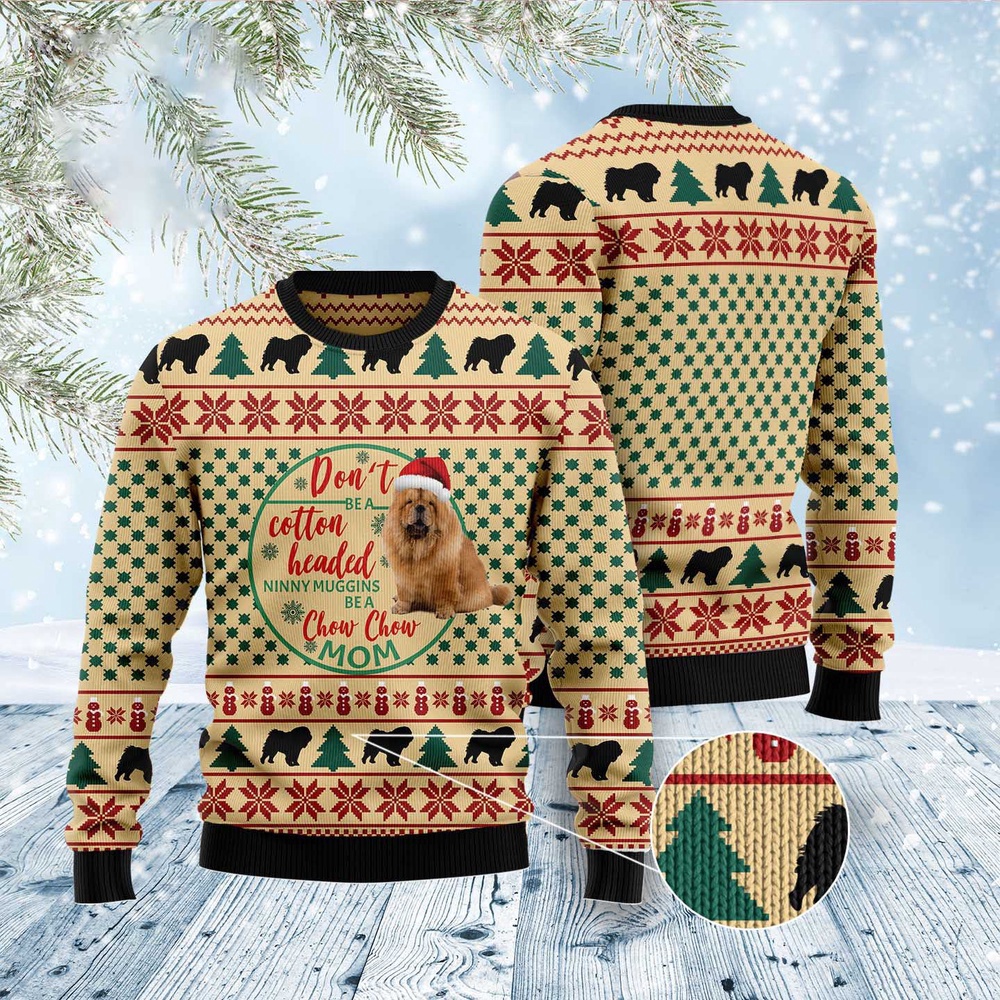 Chow Chow Mom Ugly Christmas Sweater, Christmas Sweater, Ugly Sweater, Funny Xmas Sweaters
