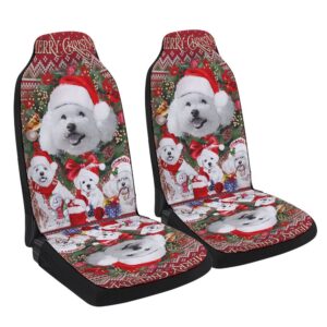 Christmas Begins With Bichon Frise Seat Cover…