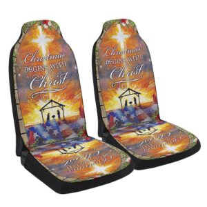 Christmas Begins With Christ Seat Cover Cars,…