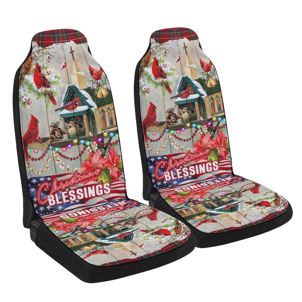 Christmas Blessings Seat Cover Cars, Christmas Car Seat Cover, Car Seat Cover