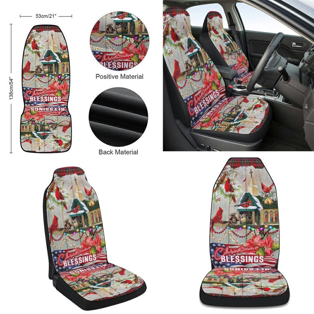 Christmas Blessings Seat Cover Cars, Christmas Car Seat Cover, Car Seat Cover