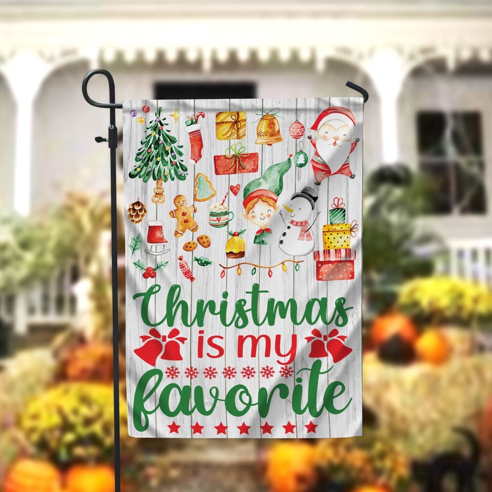 Christmas Is My Favorite Garden FlagXmas, Garden Flags, Outdoor Xmas Flags, Christmas Flag Outdoor Christmas Is My Favorite Garden FlagXmas, Garden Flags, Outdoor Xmas Flags, Christmas Flag Outdoor