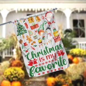 Christmas Is My Favorite Garden FlagXmas Garden Flags Outdoor Xmas Flags Christmas Flag Outdoor 2 kqi17h.jpg
