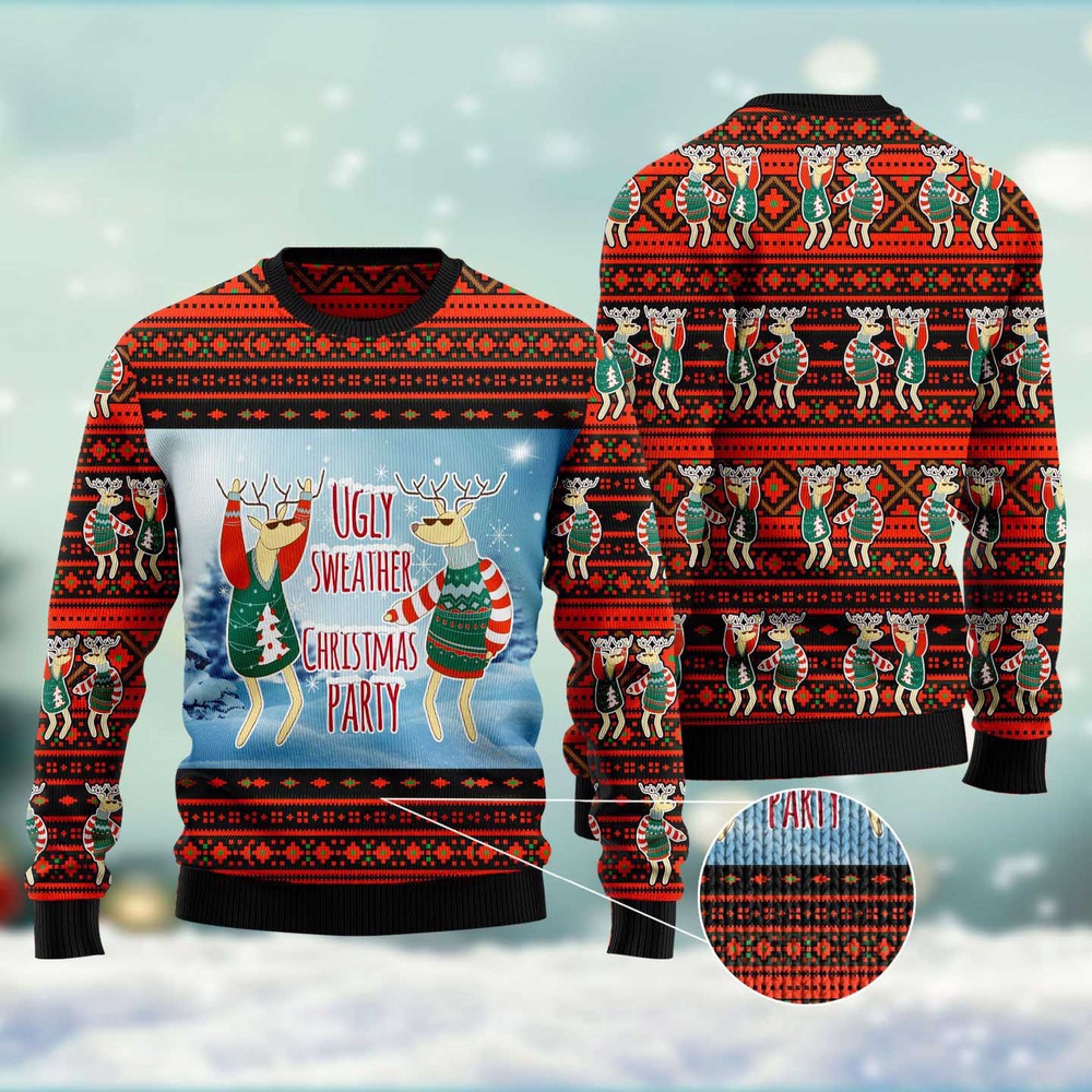 Christmas Party Ugly Christmas Sweater, Christmas Sweater, Ugly Sweater, Funny Xmas Sweaters