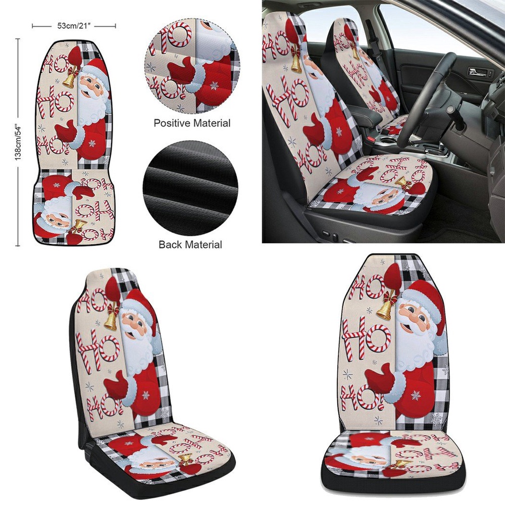 Christmas Santa Claus Home Ho Ho Ho Seat Cover Cars, Christmas Car Seat Cover, Car Seat Cover