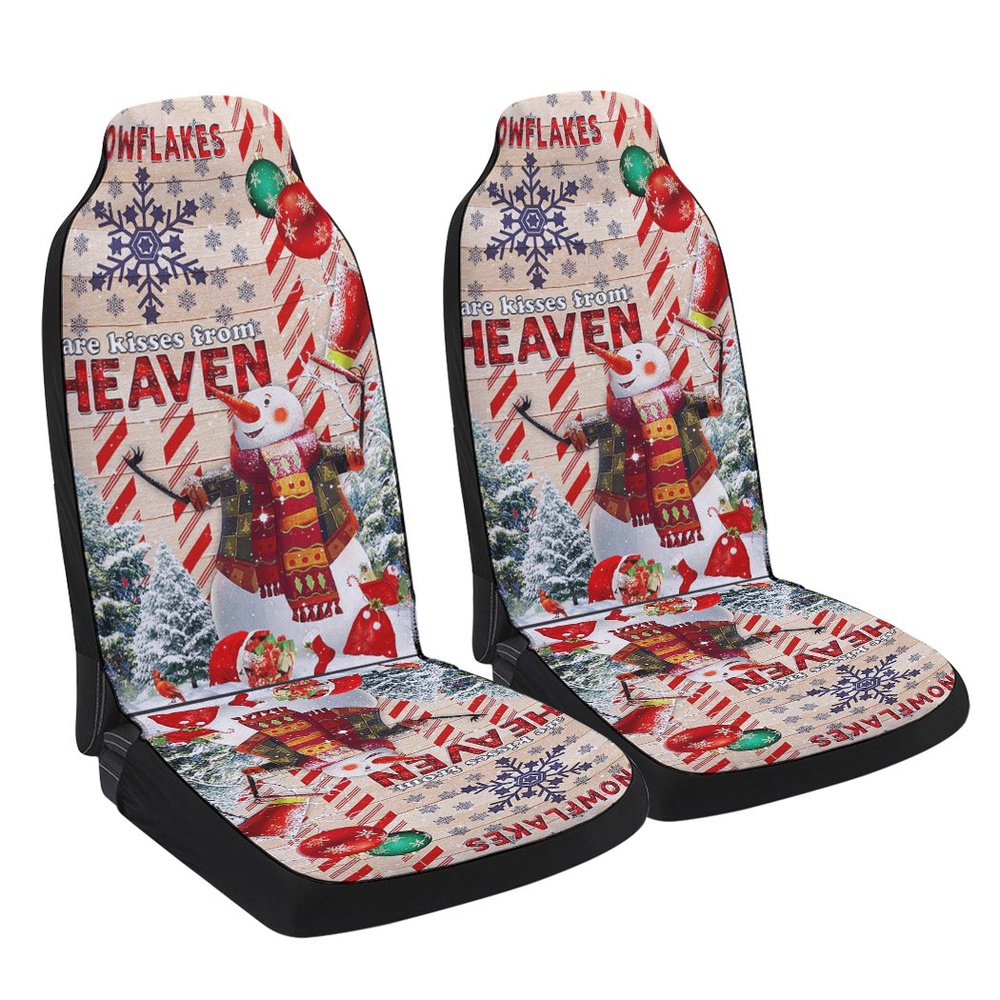 Christmas Snowman American Seat Cover Cars, Christmas Car Seat Cover, Car Seat Cover