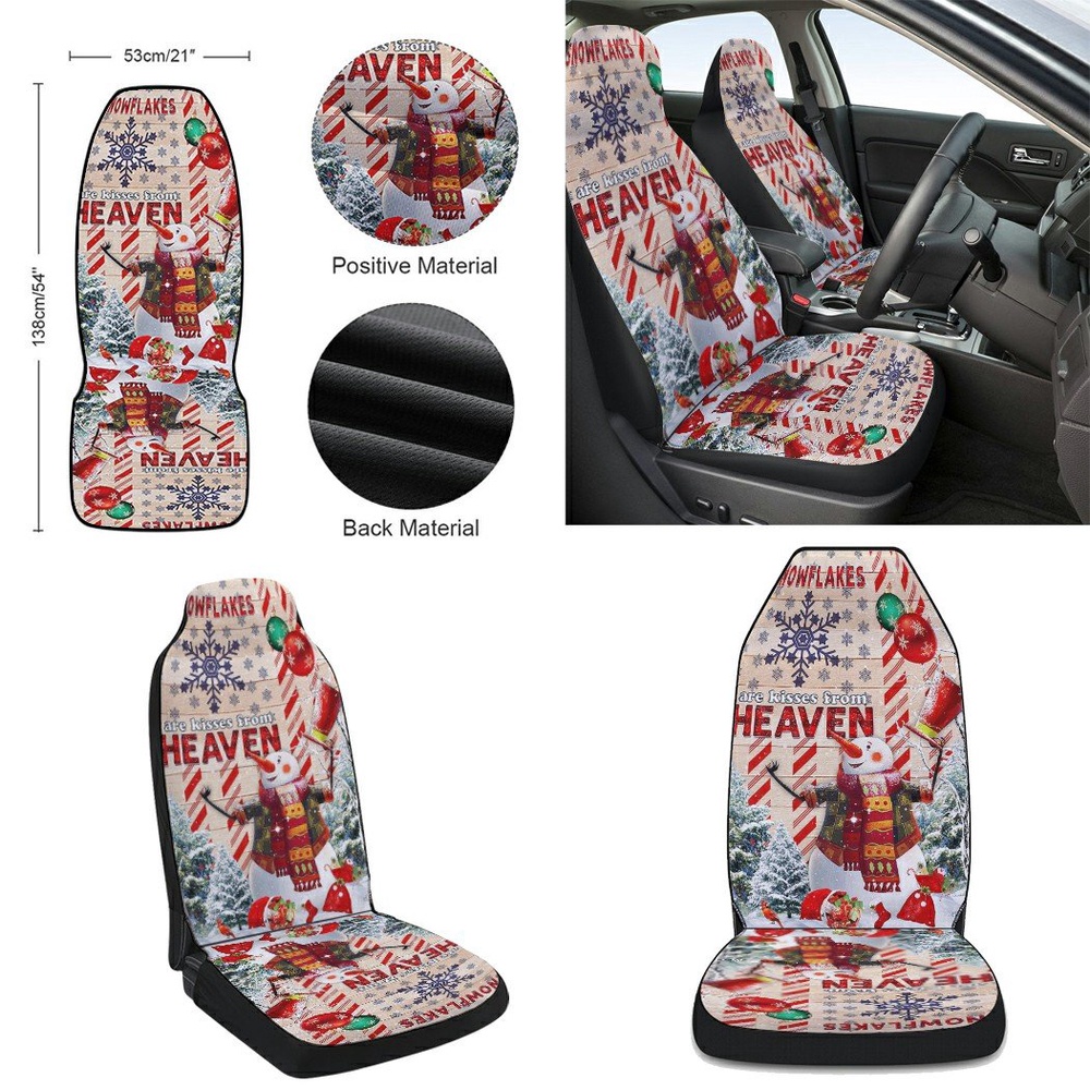 Christmas Snowman American Seat Cover Cars, Christmas Car Seat Cover, Car Seat Cover