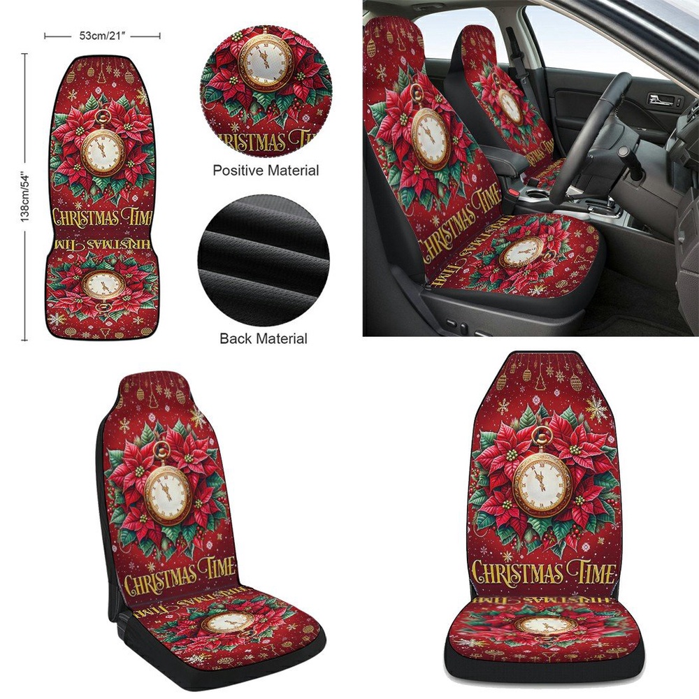 Christmas Time The Most Wonderful Time Of The Year Seat Cover Cars, Christmas Car Seat Cover, Car Seat Cover