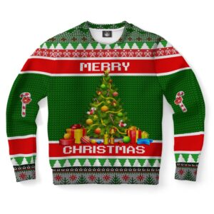 Christmas Tree And Gift Ugly Christmas Sweater,&hellip;