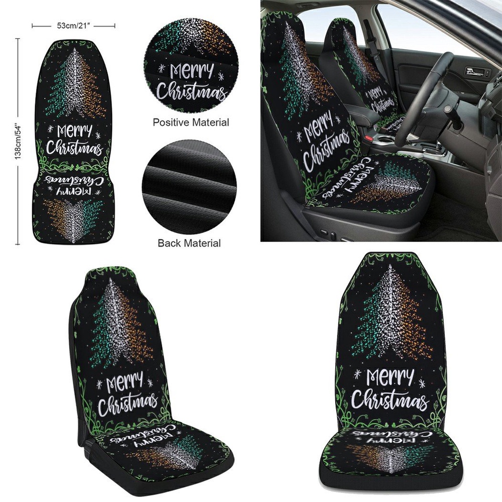 Christmas Tree Irish Seat Cover Cars, Christmas Car Seat Cover, Car Seat Cover