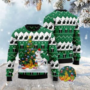 Christmas Tree Rabbit Ugly Christmas Sweater, Xmas&hellip;