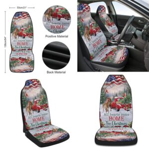 Christmas all hearts come home Seat Cover Cars Christmas Car Seat Cover Car Seat Cover 2 uz2jd8.jpg
