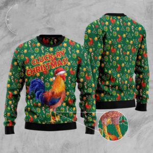 Cluck-Ry Christmas Ugly Christmas Sweater, Christmas Sweater,&hellip;