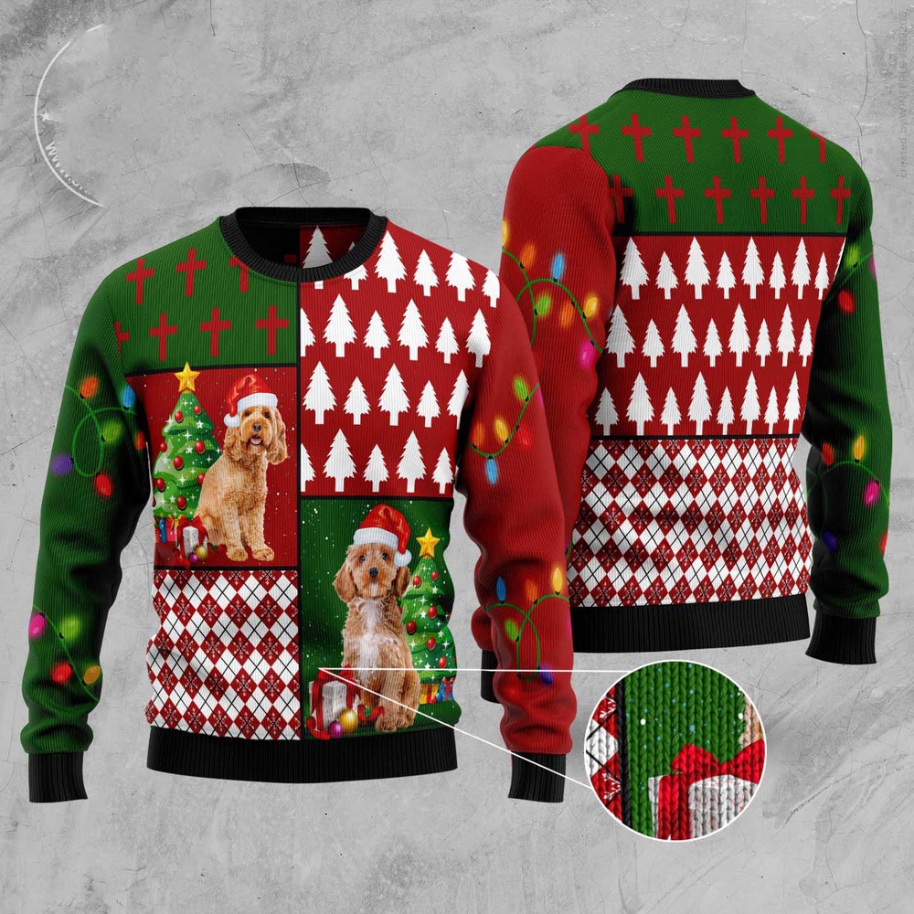 Cockapoo Hohoho Ugly Christmas Sweater, Christmas Sweater, Ugly Sweater, Funny Xmas Sweaters Cockapoo Hohoho Ugly Christmas Sweater, Christmas Sweater, Ugly Sweater, Funny Xmas Sweaters