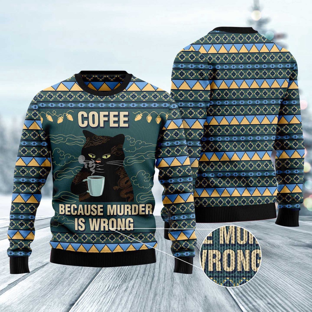 Coffee Cat Ugly Christmas Sweater, Christmas Cat Ugly Sweater, Ugly Cat Xmas Sweater Coffee Cat Ugly Christmas Sweater, Christmas Cat Ugly Sweater, Ugly Cat Xmas Sweater